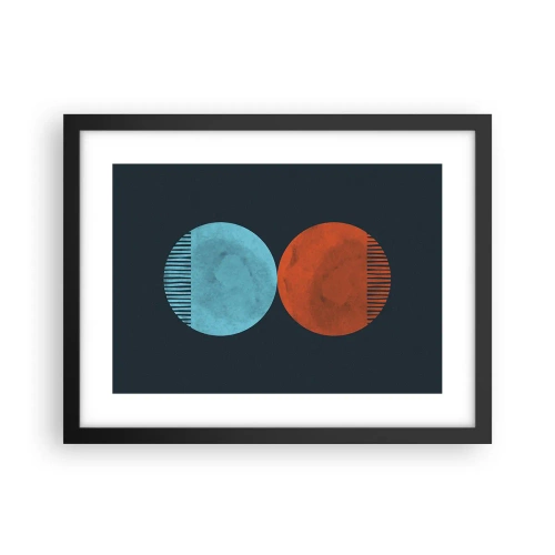 Affiche dans un cadre noir - Poster - Seulement la géométrie ? - 40x30 cm