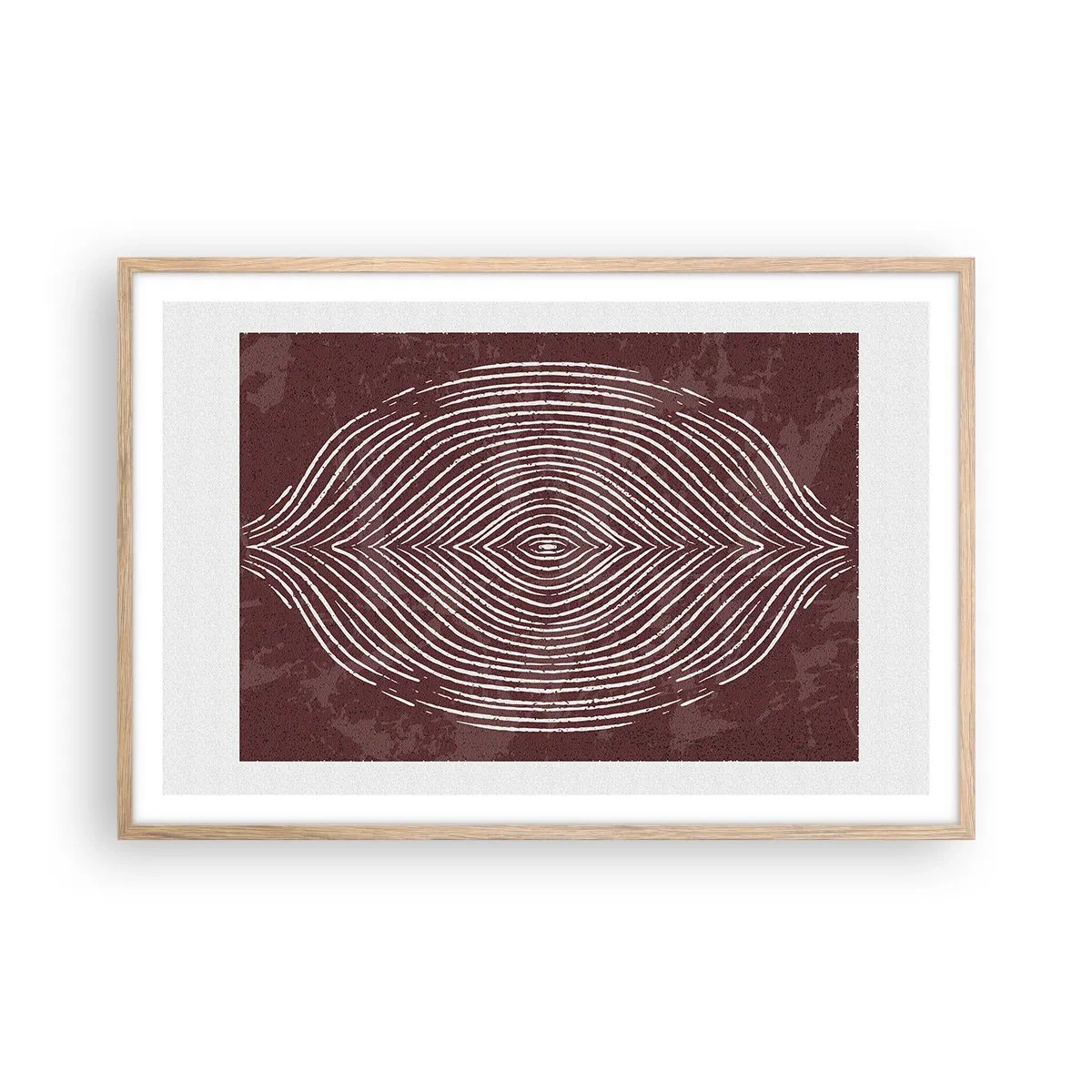 Affiche dans un chêne clair - Poster - L'espace parle - 91x61 cm