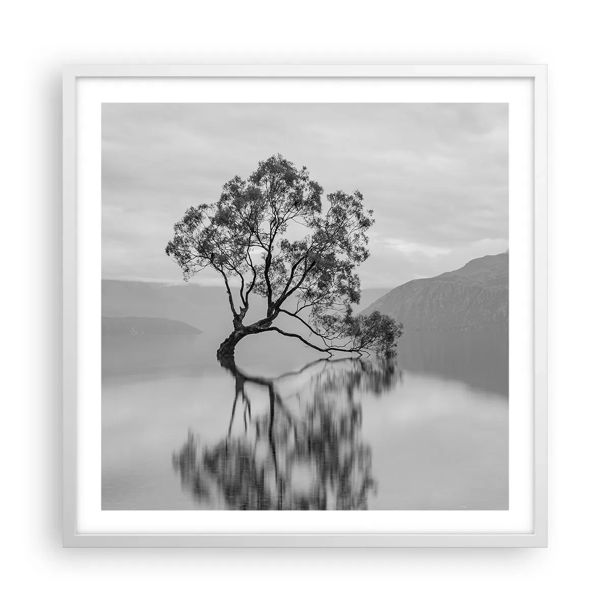 Affiche dans un cadre blanc - Poster - Un tel pays existe - 60x60 cm