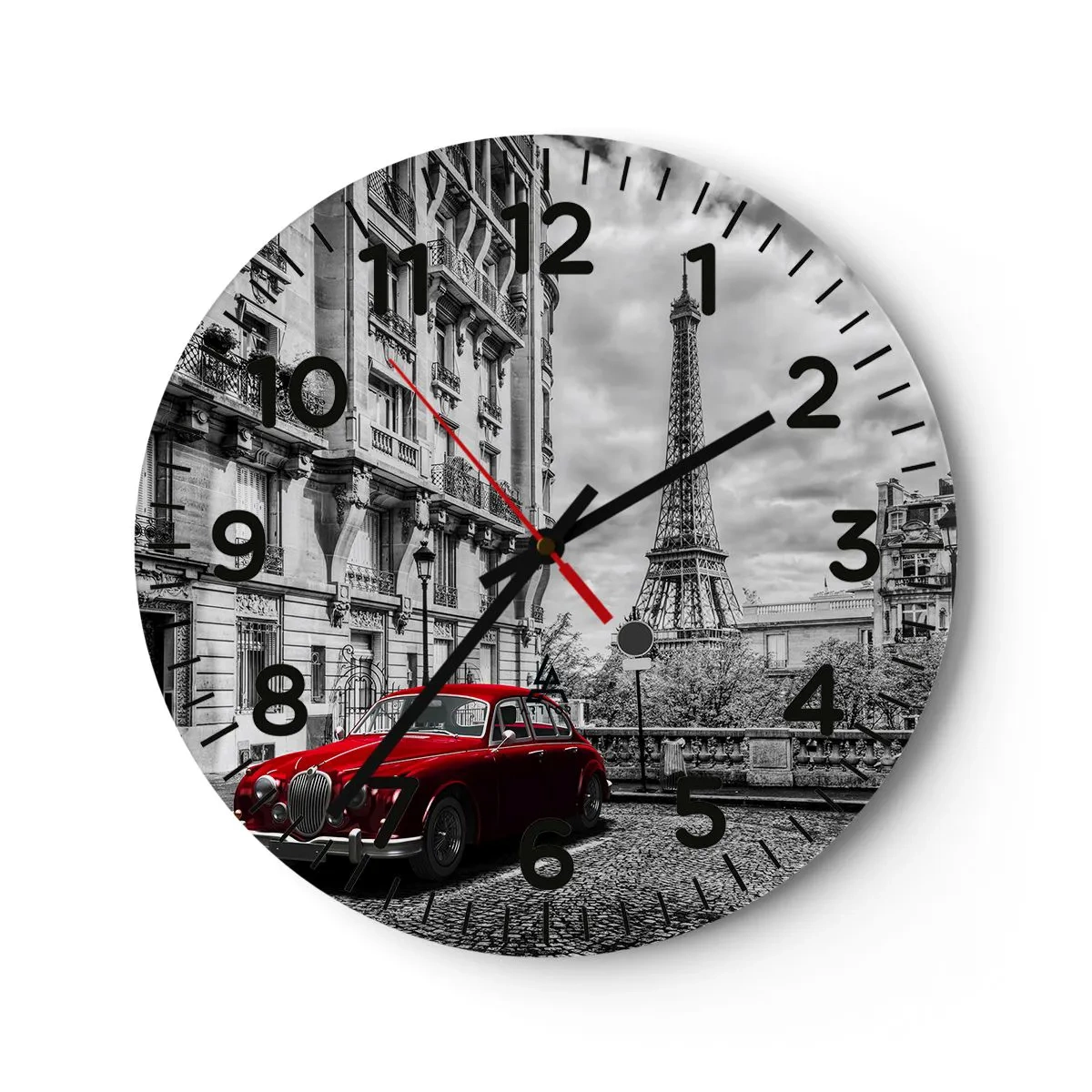 Horloge murale - Pendule murale - Prédateur dans la ville - 40x40 cm