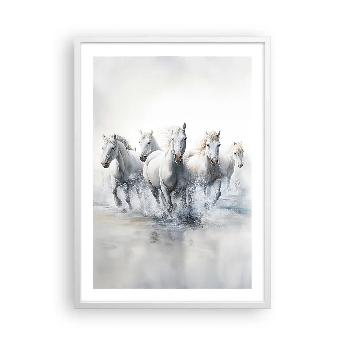 Affiche dans un cadre blanc - Poster - Magie blanche - 50x70 cm