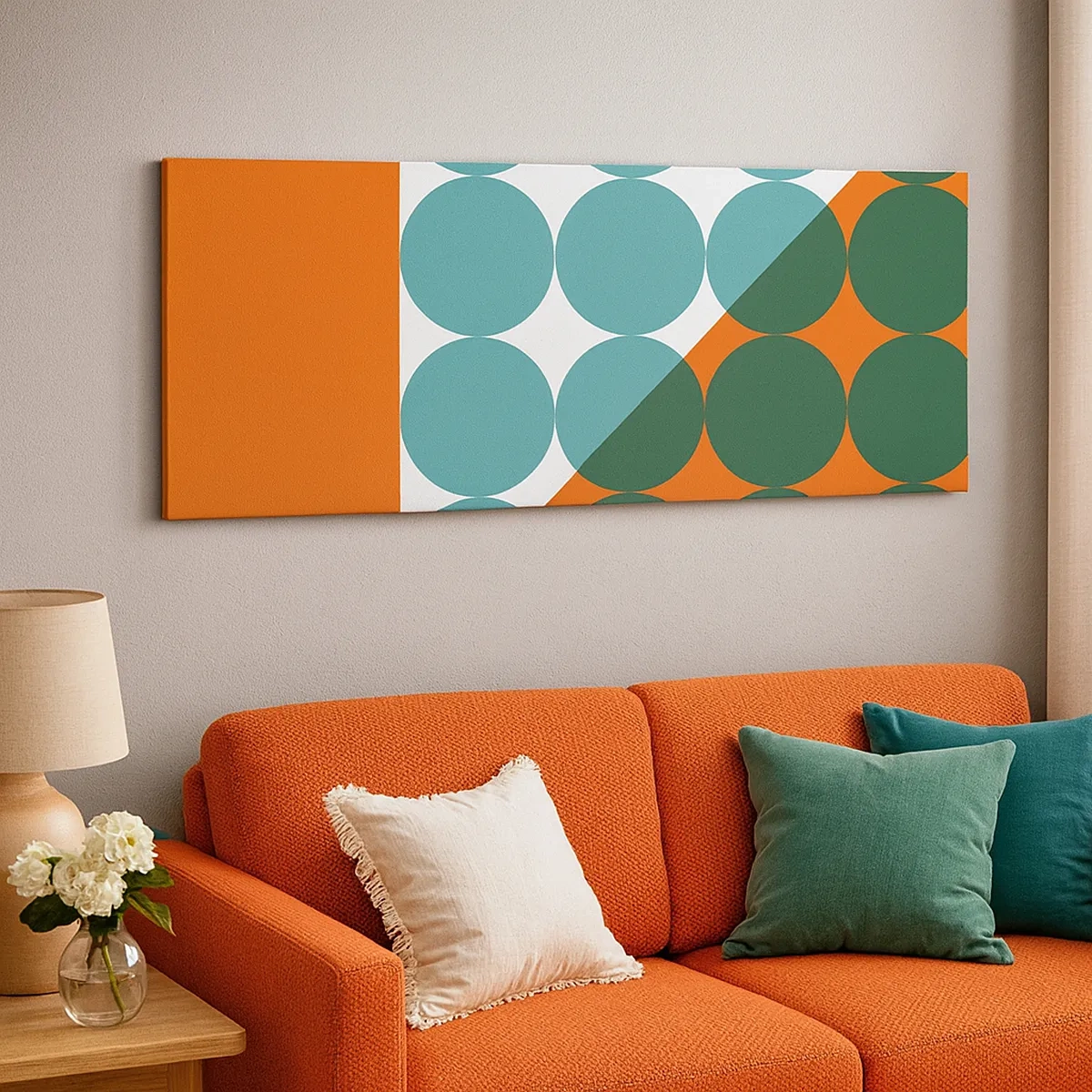 Impression sur toile - Image sur toile - En haut et en diagonale - 30x30 cm