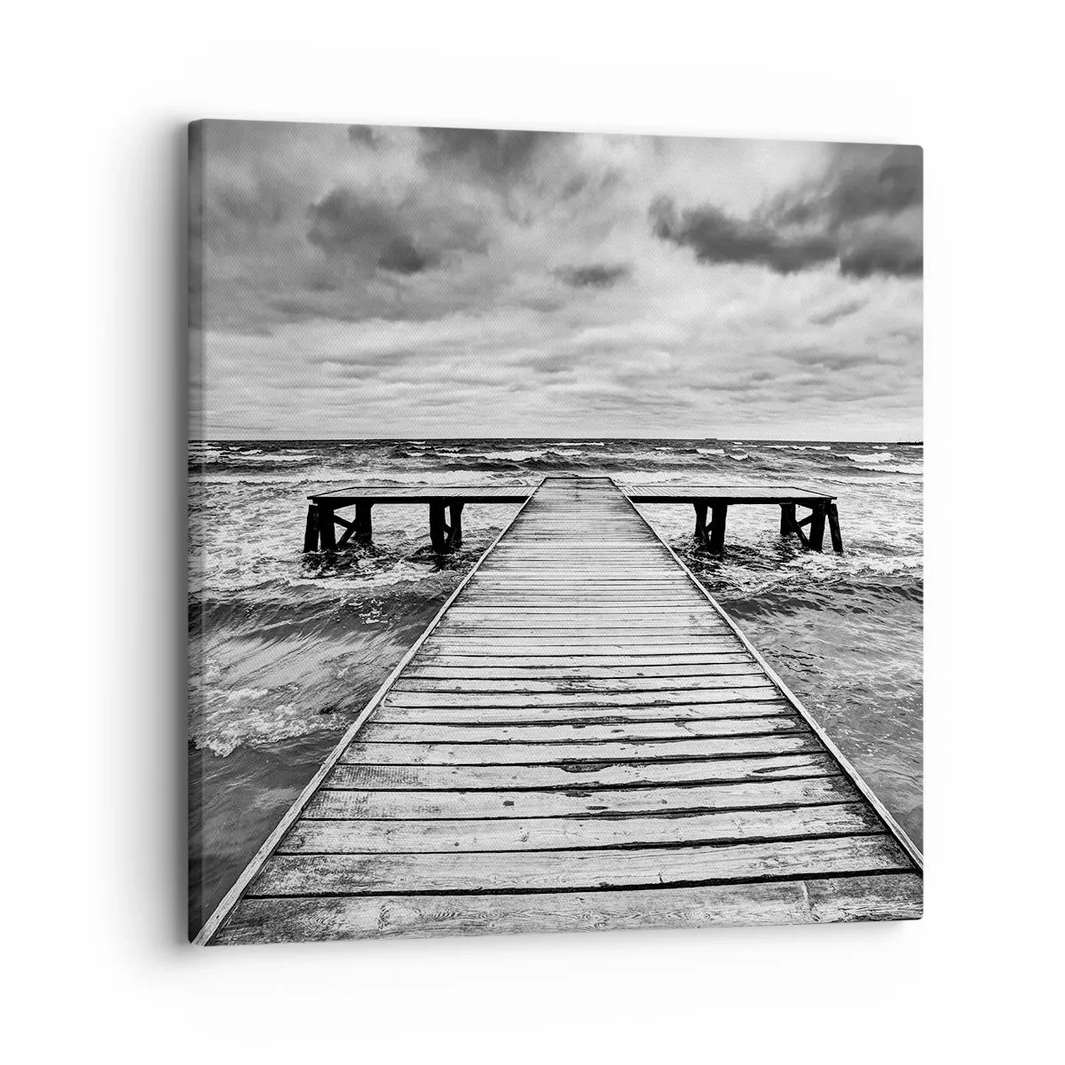 Impression sur toile - Image sur toile - J'attends que le vent, ça le chassera... - 30x30 cm