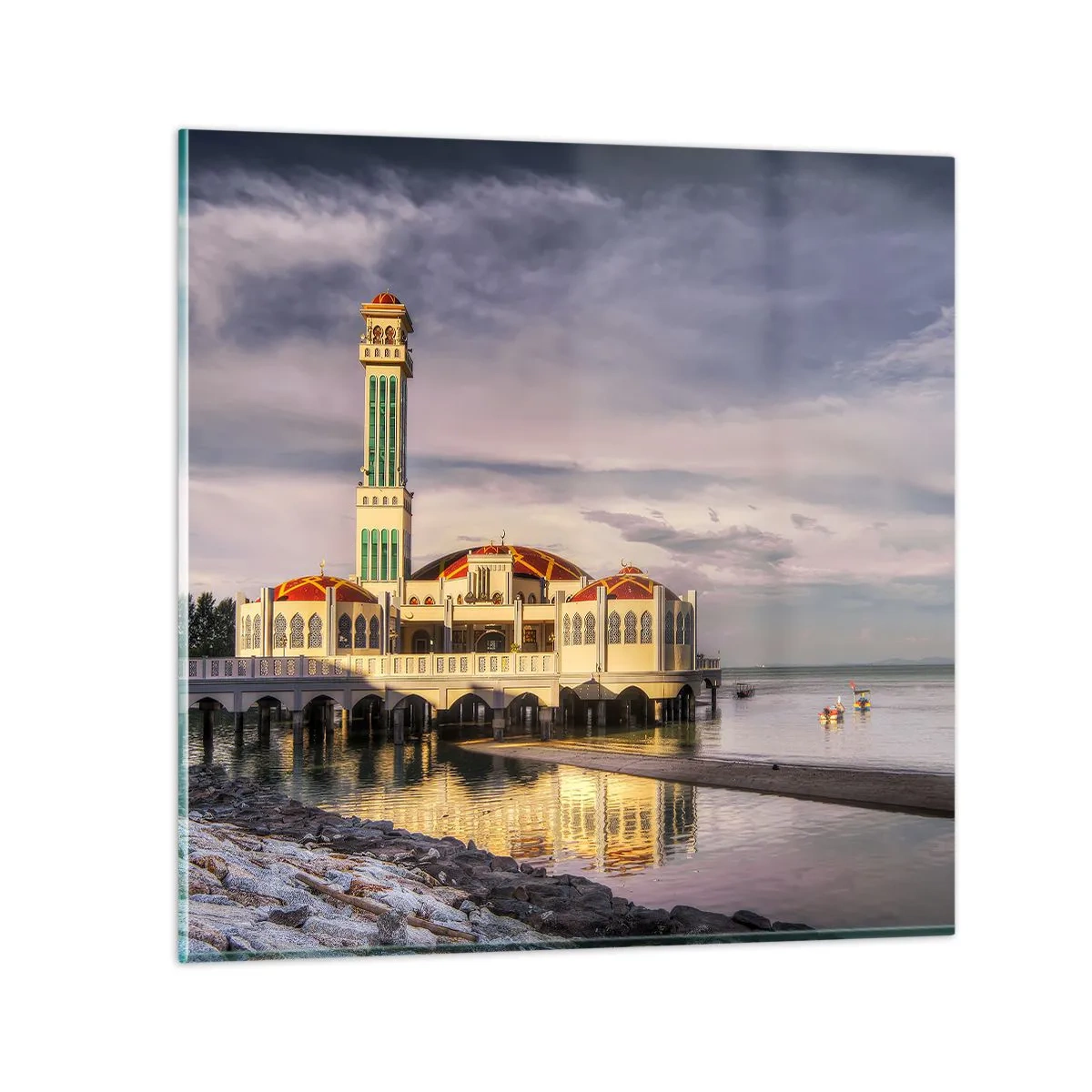 Impression sur verre - Image sur verre - Temple de la nature - 40x40 cm