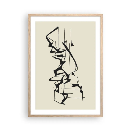 Affiche dans un chêne clair - Poster - Peut-être un paysage - 50x70 cm