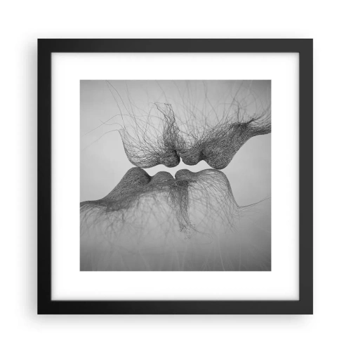 Affiche dans un cadre noir - Poster - La bise du vent - 30x30 cm