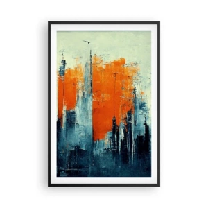 Affiche dans un cadre noir - Poster - Paysage moderne - 61x91 cm