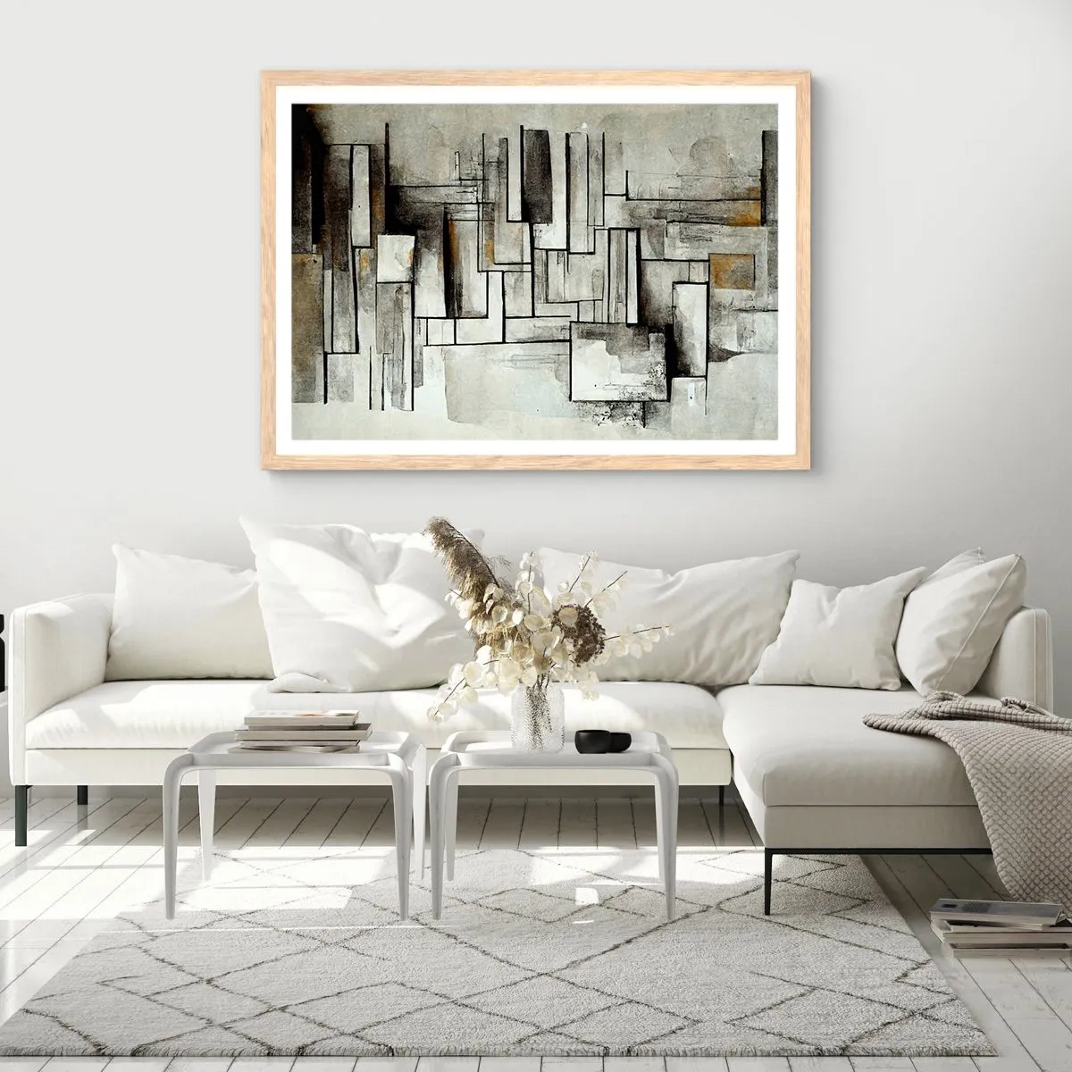 Affiche dans un chêne clair - Poster - Le pouvoir de la simplicité - 40x30 cm