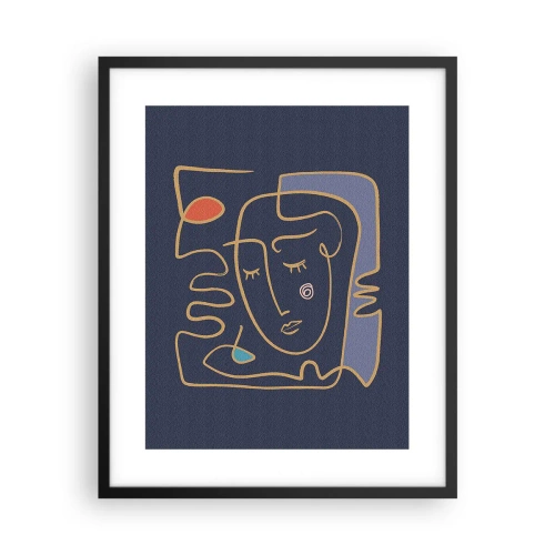 Affiche dans un cadre noir - Poster - En réflexion - 40x50 cm