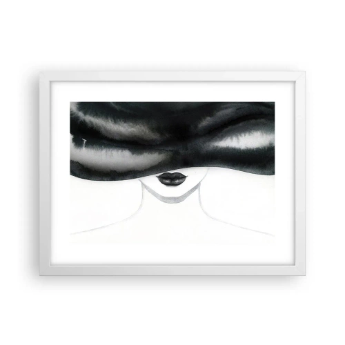 Affiche dans un cadre blanc - Poster - Un mystère sensuel - 40x30 cm
