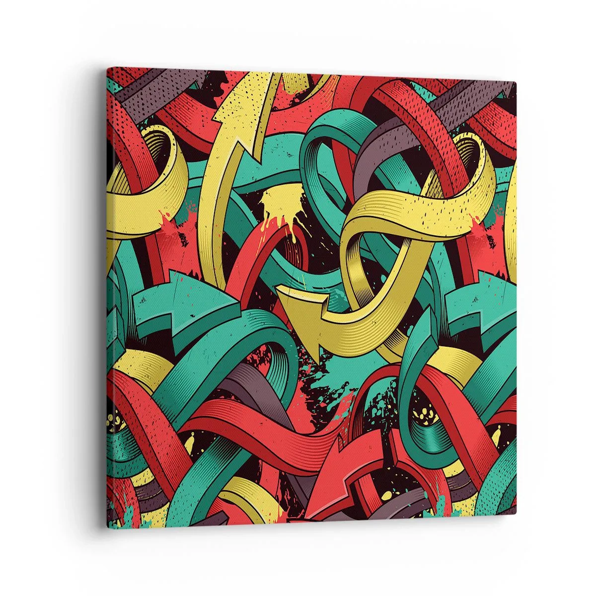 Impression sur toile - Image sur toile - Quel chemin vers le but ? - 40x40 cm