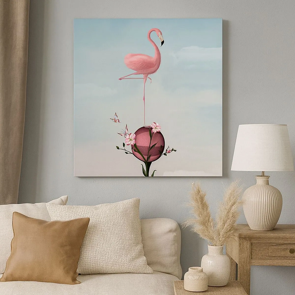 Impression sur toile - Image sur toile - Allégorie du basket-ball - 30x30 cm