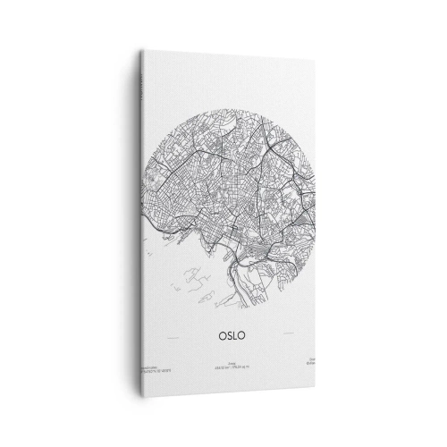 Impression sur toile - Image sur toile - Anatomie d’Oslo - 45x80 cm