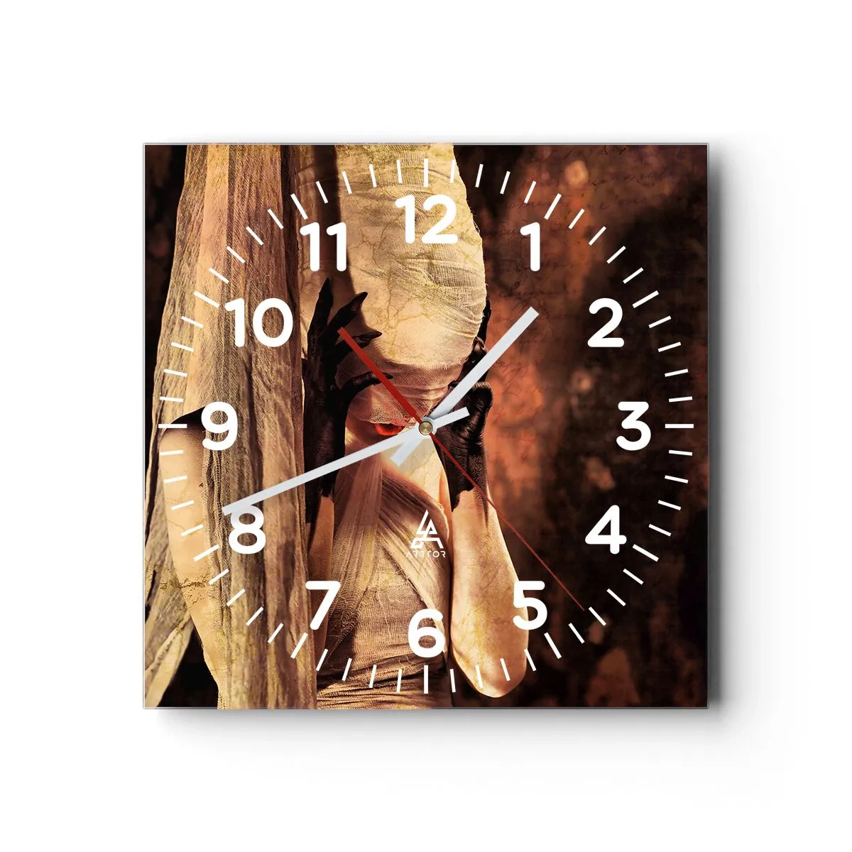 Horloge murale - Pendule murale - Entre le bon et le mauvais - 40x40 cm