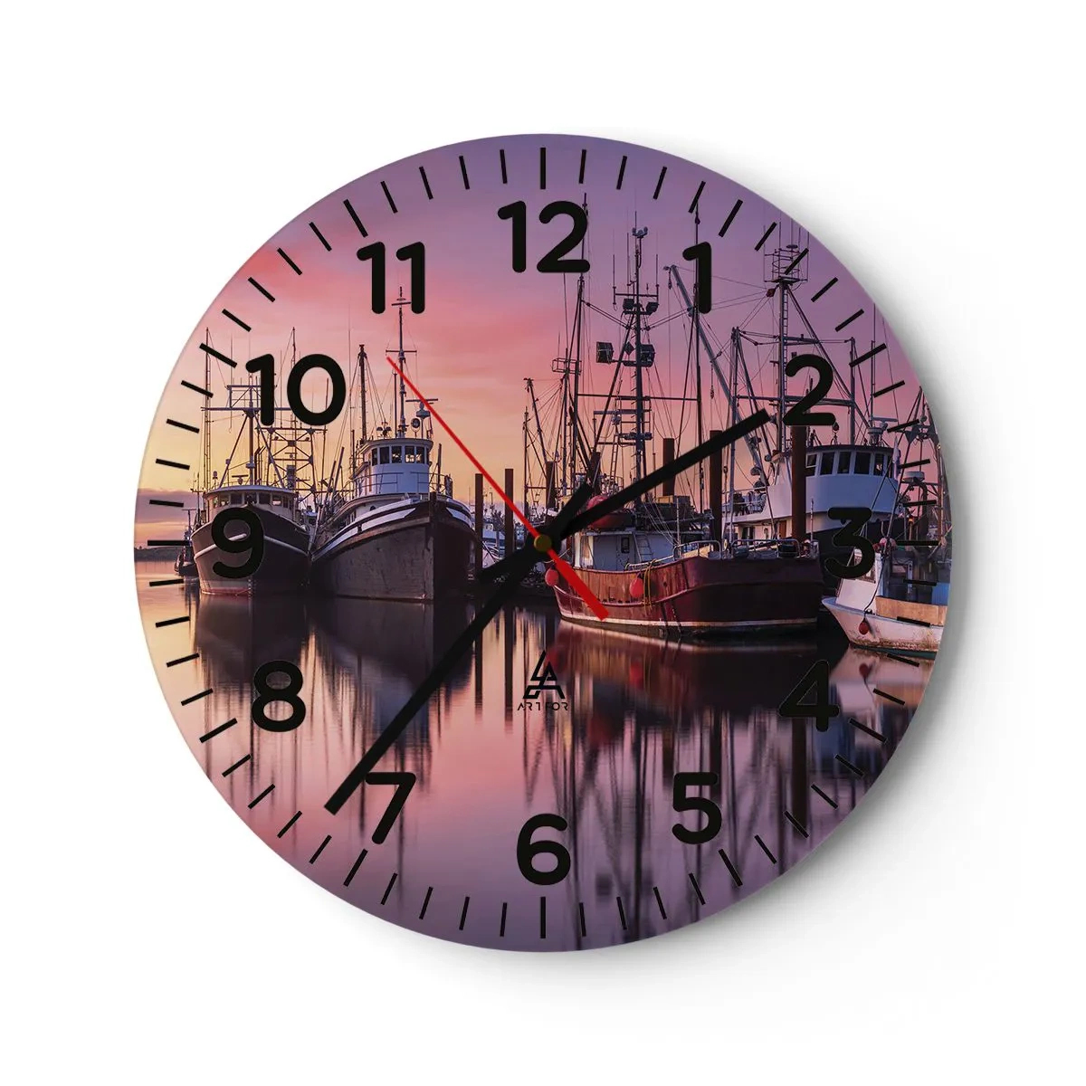 Horloge murale - Pendule murale - Avant le jour suivant - 30x30 cm