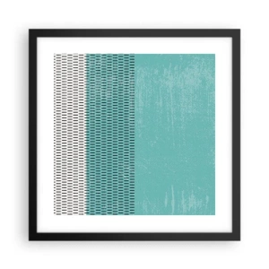 Affiche dans un cadre noir - Poster - Composition équilibrée - 40x40 cm