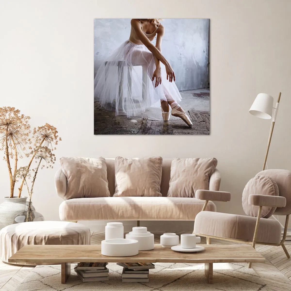 Impression sur toile - Image sur toile - Avant que les lumières de la rampe ne clignotent - 50x50 cm