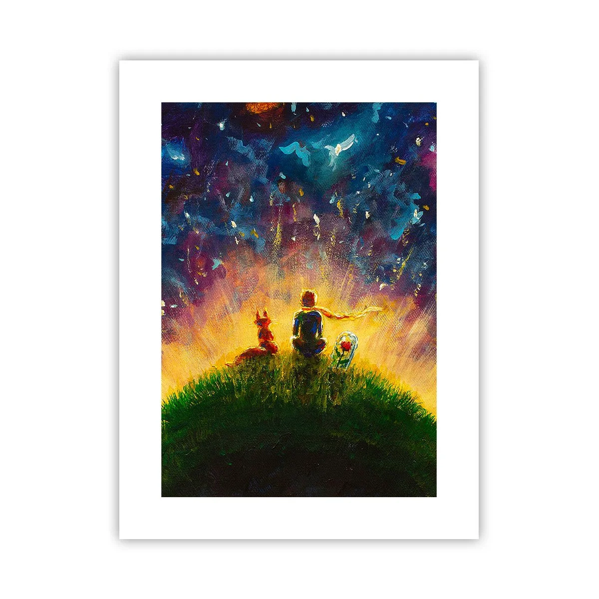 Affiche - Poster - Amour et amitié - le monde entier - 30x40 cm
