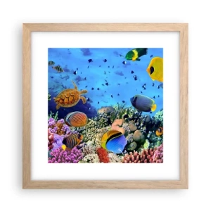 Affiche dans un chêne clair - Poster - Et que sait-on de la vie… - 30x30 cm