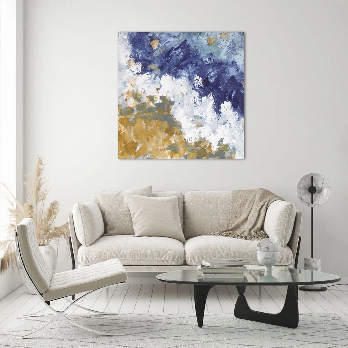 Impression sur verre - Image sur verre - Danse des éléments - 40x40 cm