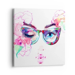 Impression sur toile - Image sur toile - Une promesse tentante - 40x40 cm