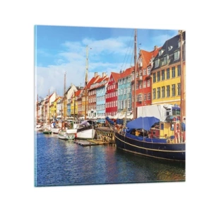 Impression sur verre - Image sur verre - Quai joyeux - 40x40 cm