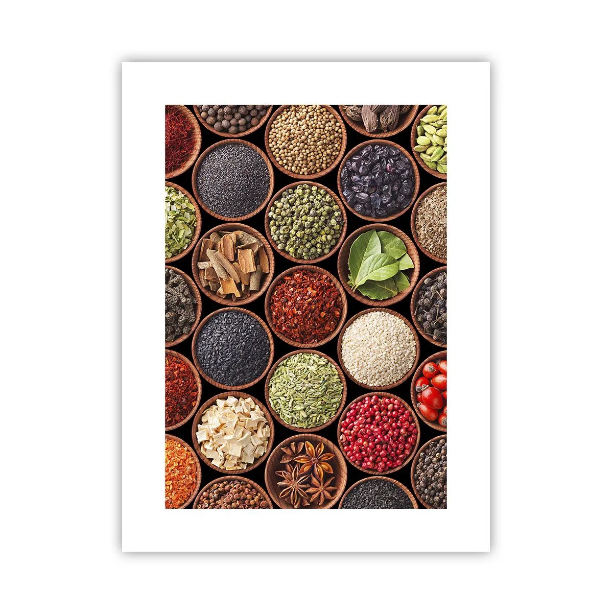 Affiche - Poster - Toutes les saveurs du monde - 30x40 cm