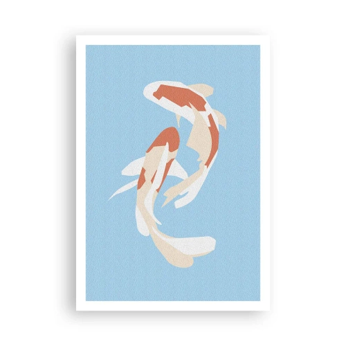 Affiche - Poster - Natation synchronisée spontanée - 70x100 cm