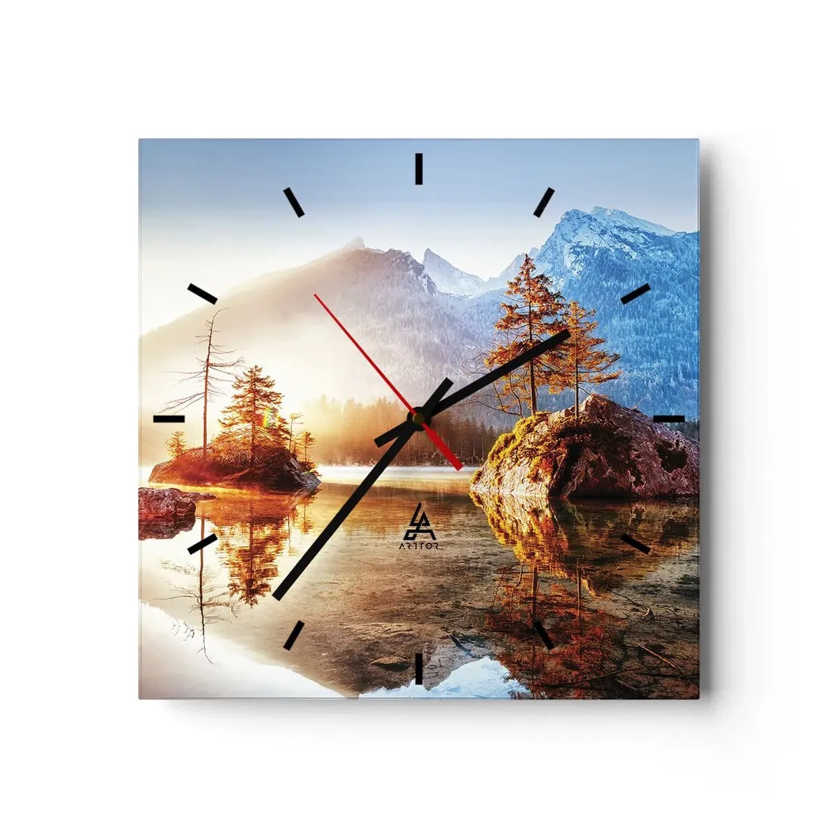 Horloge murale - Pendule murale - La nature sous un nouveau jour - 40x40 cm