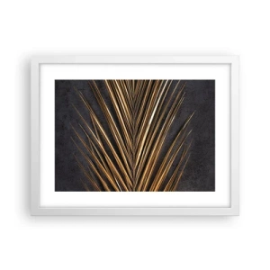 Affiche dans un cadre blanc - Poster - L'or des tropiques - 40x30 cm