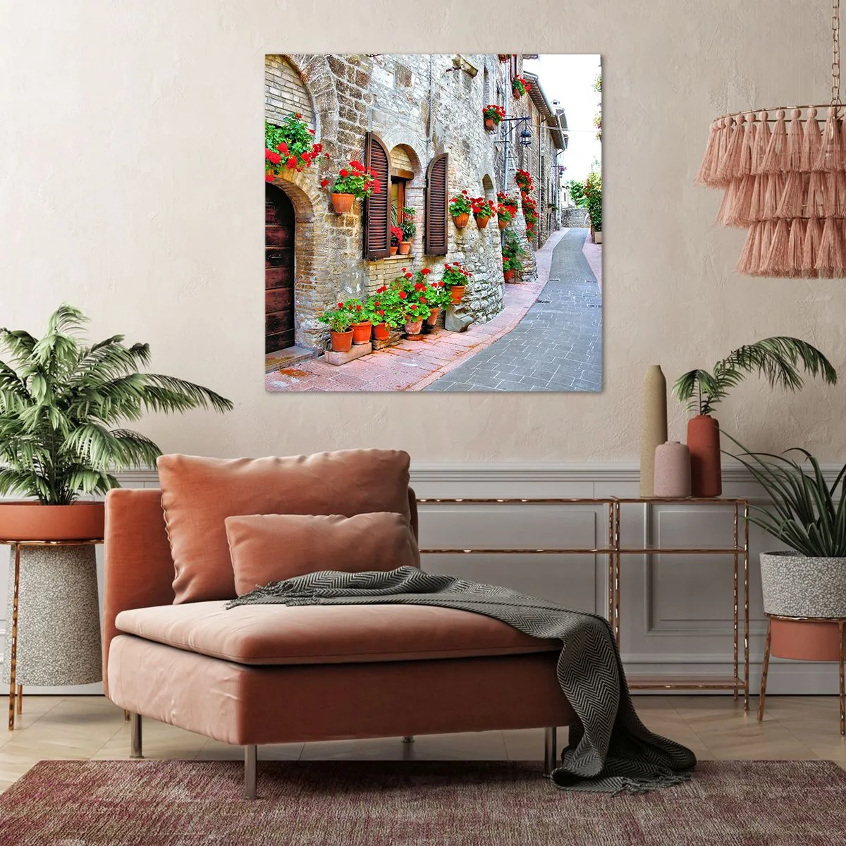 Impression sur toile - Image sur toile - Ambiance italienne - 50x50 cm
