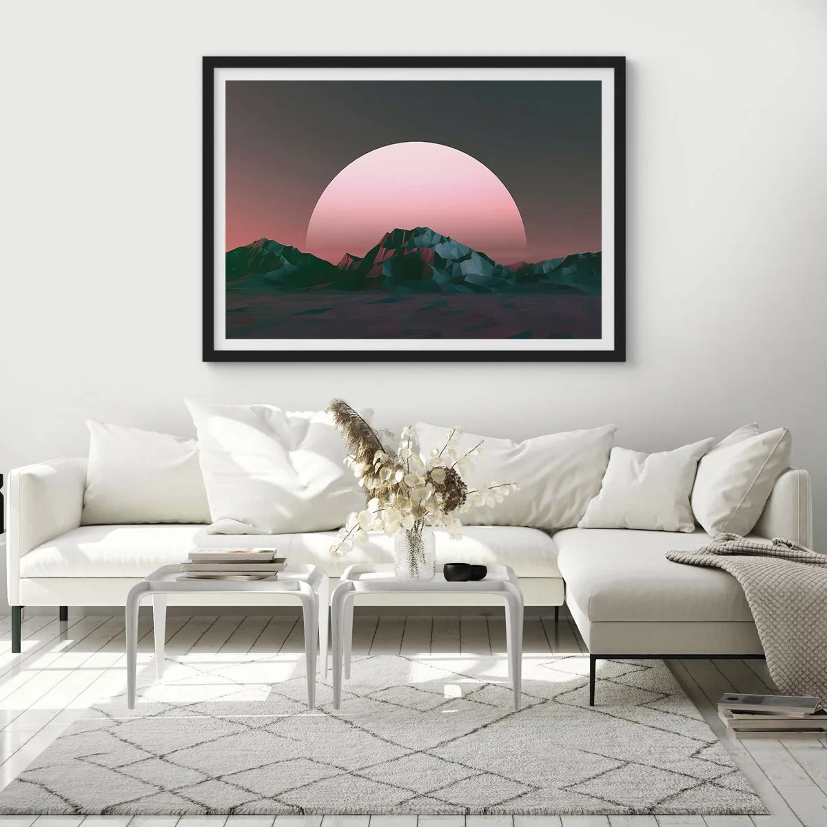 Affiche dans un cadre noir - Poster - Dans une galaxie voisine - 50x40 cm