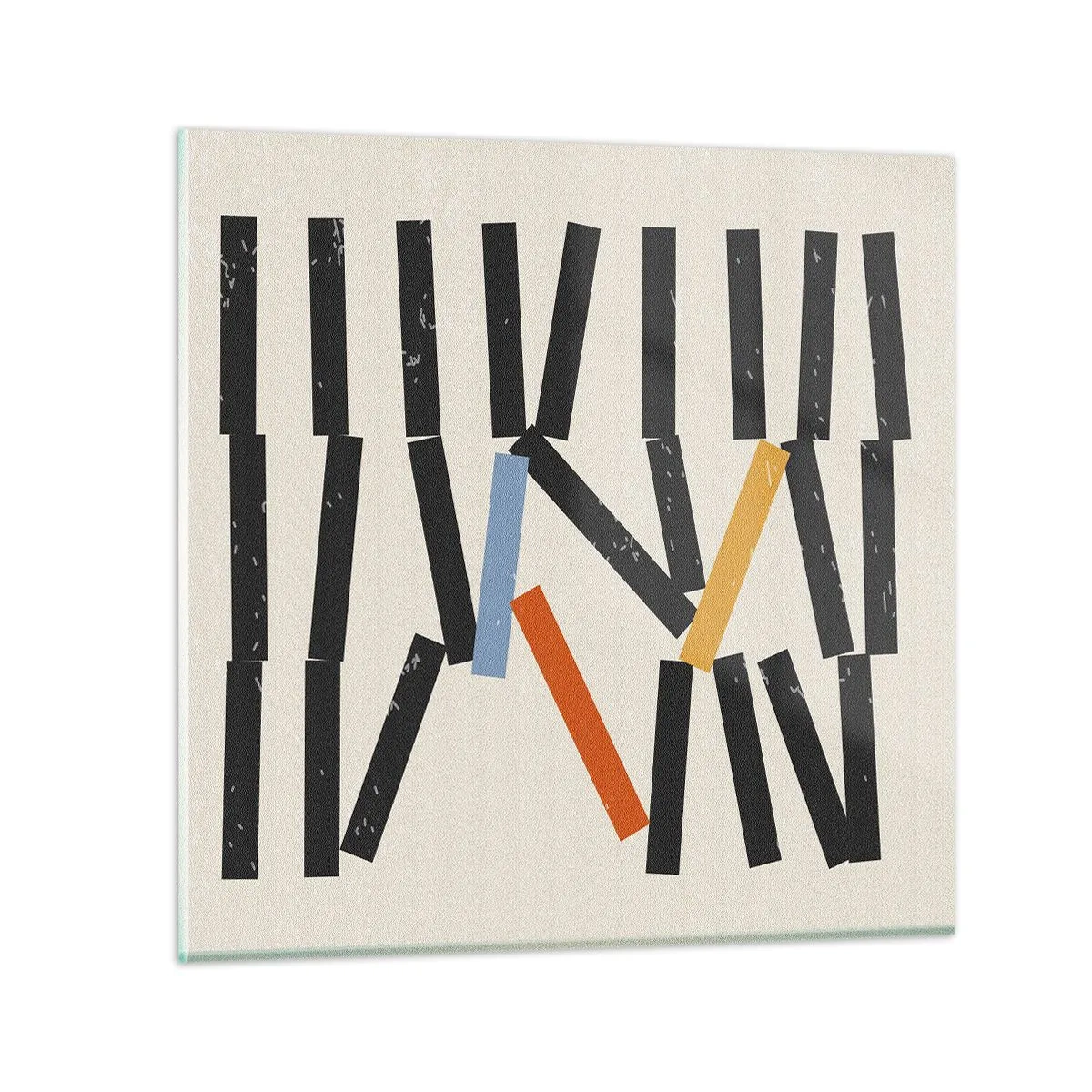 Impression sur verre - Image sur verre - Dominos – composition - 30x30 cm