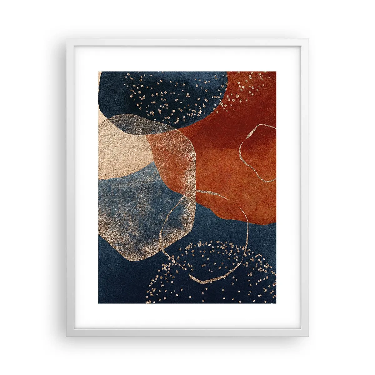 Affiche dans un cadre blanc - Poster - La légèreté de l'être - 40x50 cm