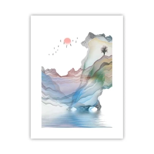 Affiche - Poster - Vers les montagnes de cristal - 30x40 cm