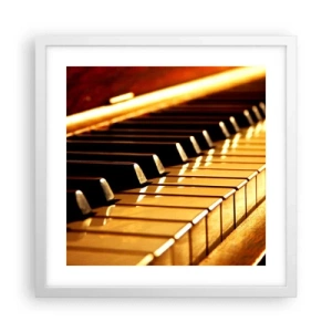 Affiche dans un cadre blanc - Poster - Des possibilités infinies - 40x40 cm