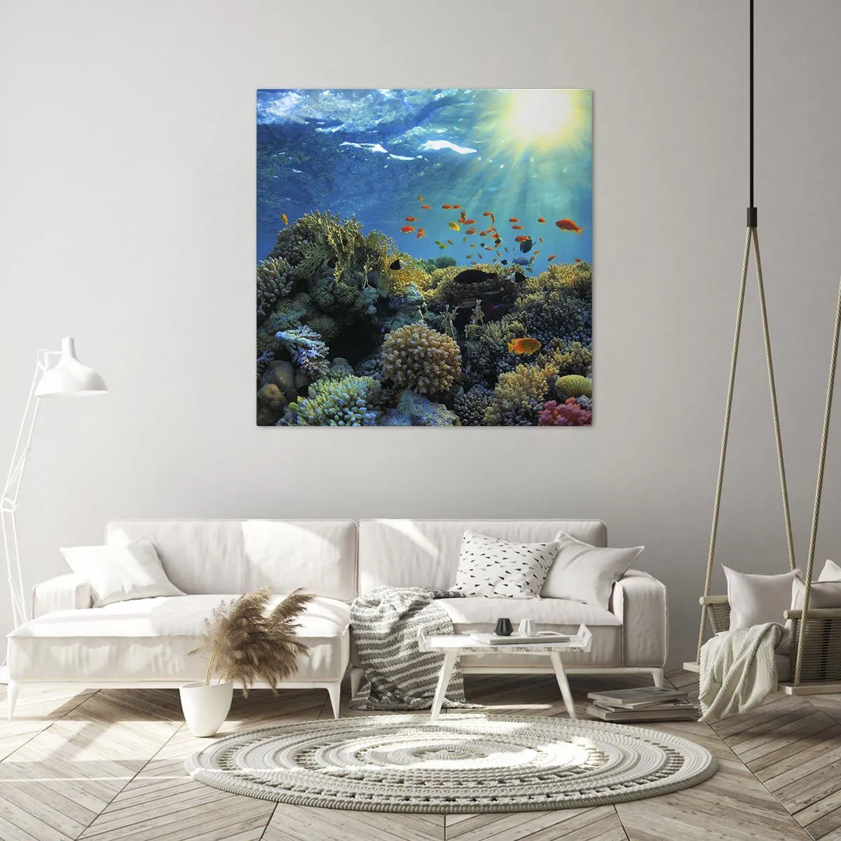 Impression sur toile - Image sur toile - Trésor sous-marin - 60x60 cm