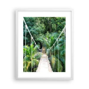 Affiche dans un cadre blanc - Poster - Welcome to the jungle! - 40x50 cm