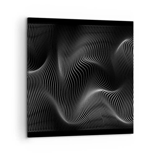 Impression sur toile - Image sur toile - Danse de lumière dans l'espace - 50x50 cm