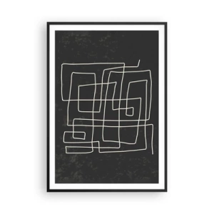 Affiche dans un cadre noir - Poster - Pas aussi simple - 70x100 cm