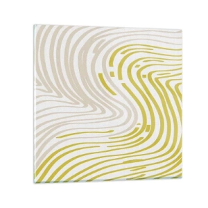 Impression sur verre - Image sur verre - Une composition au léger virage - 40x40 cm