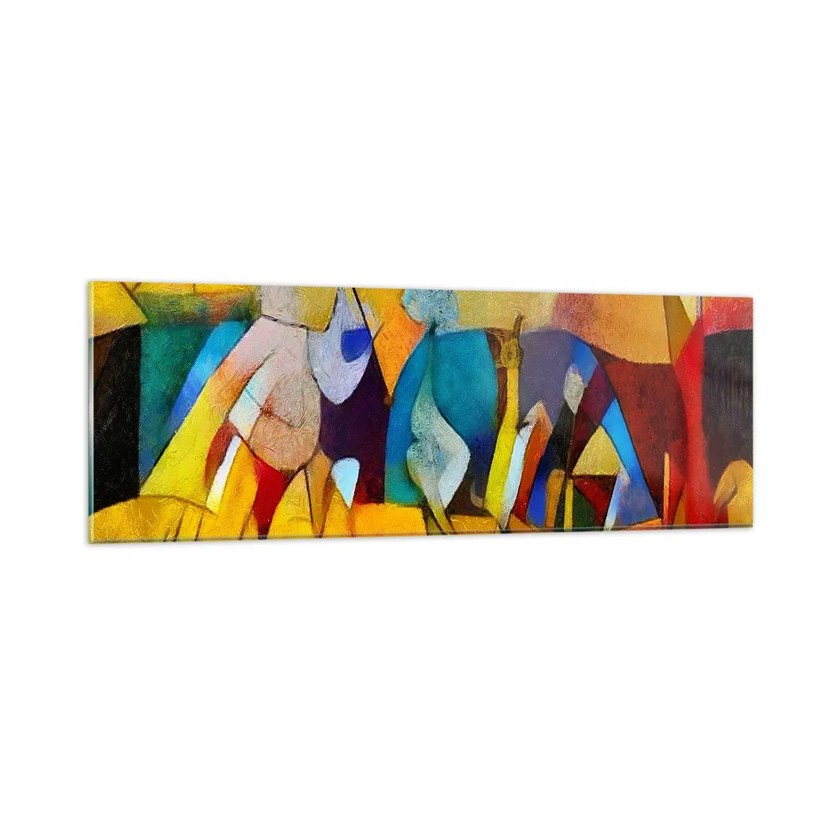 Impression sur verre - Image sur verre - Soleil - vie - joie - 90x30 cm