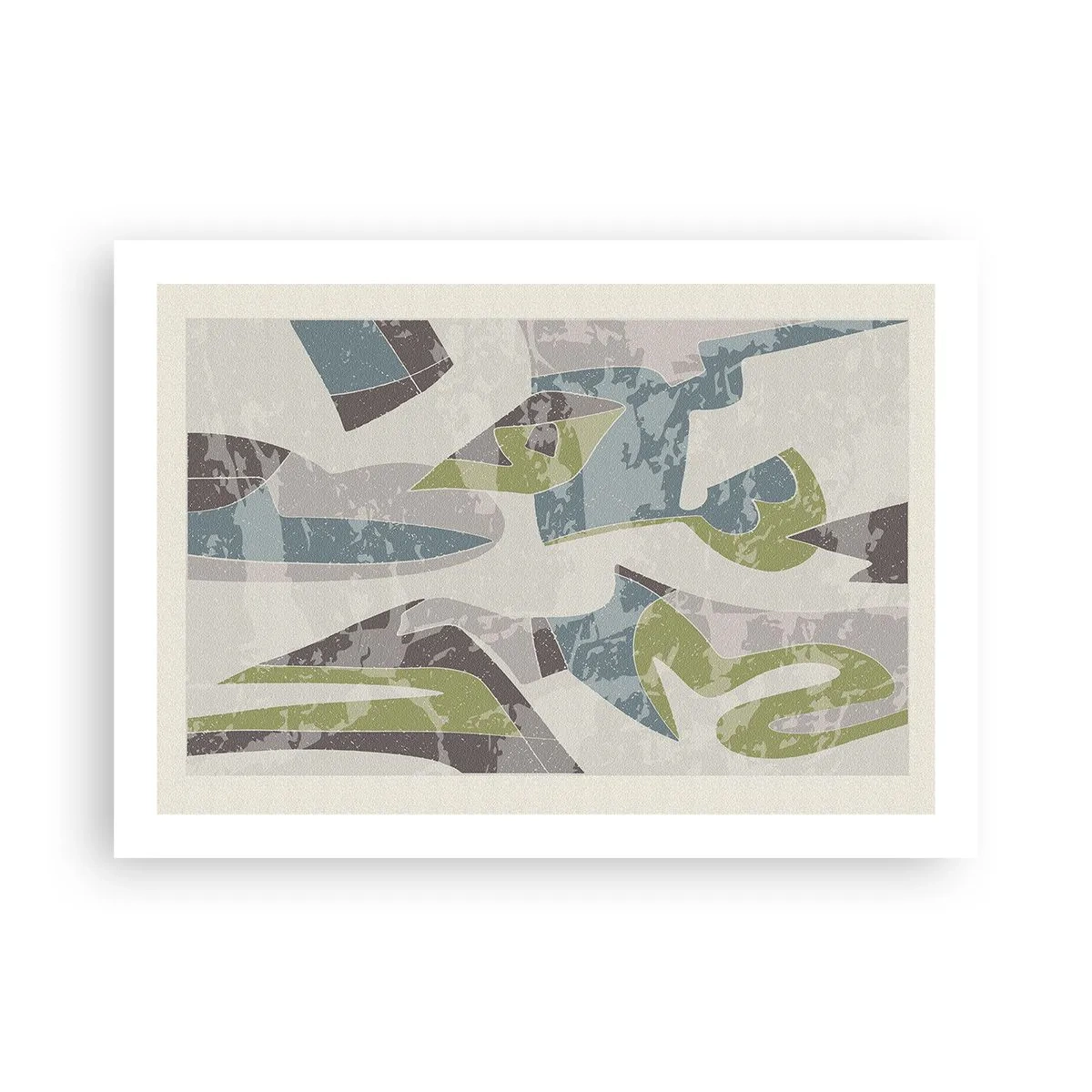 Affiche - Poster - Composition derrière la vitre - 70x50 cm