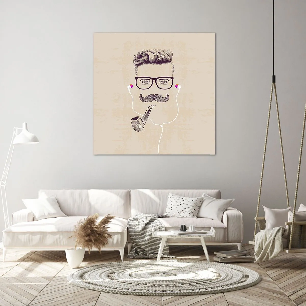 Impression sur toile - Image sur toile - Un vrai homme? - 60x60 cm
