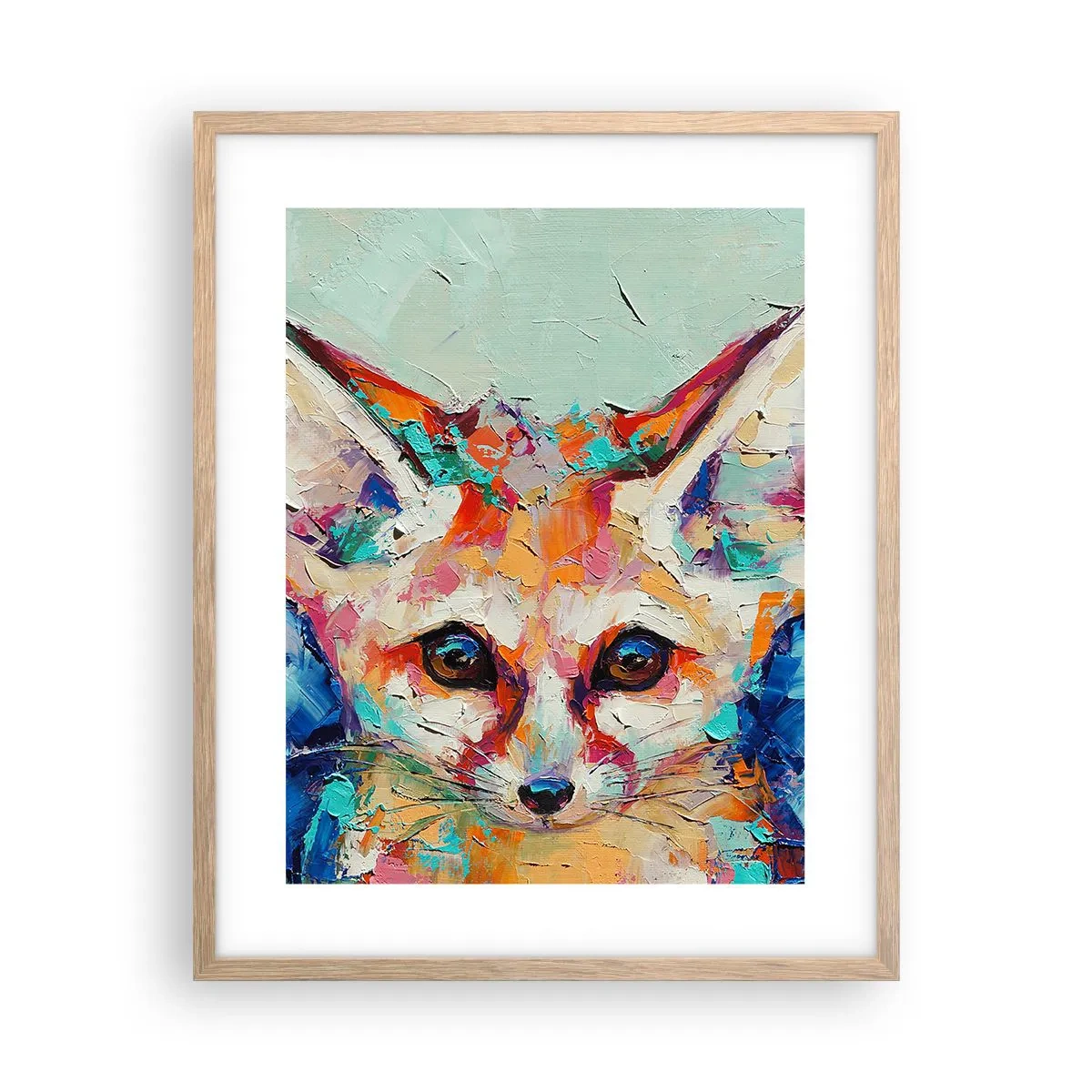 Affiche dans un chêne clair - Poster - Etes-vous prêts pour moi? - 40x50 cm