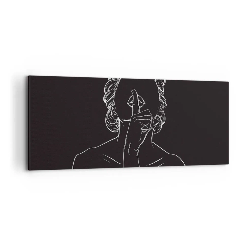 Impression sur toile - Image sur toile - La beauté s'épanouit en silence - 100x40 cm