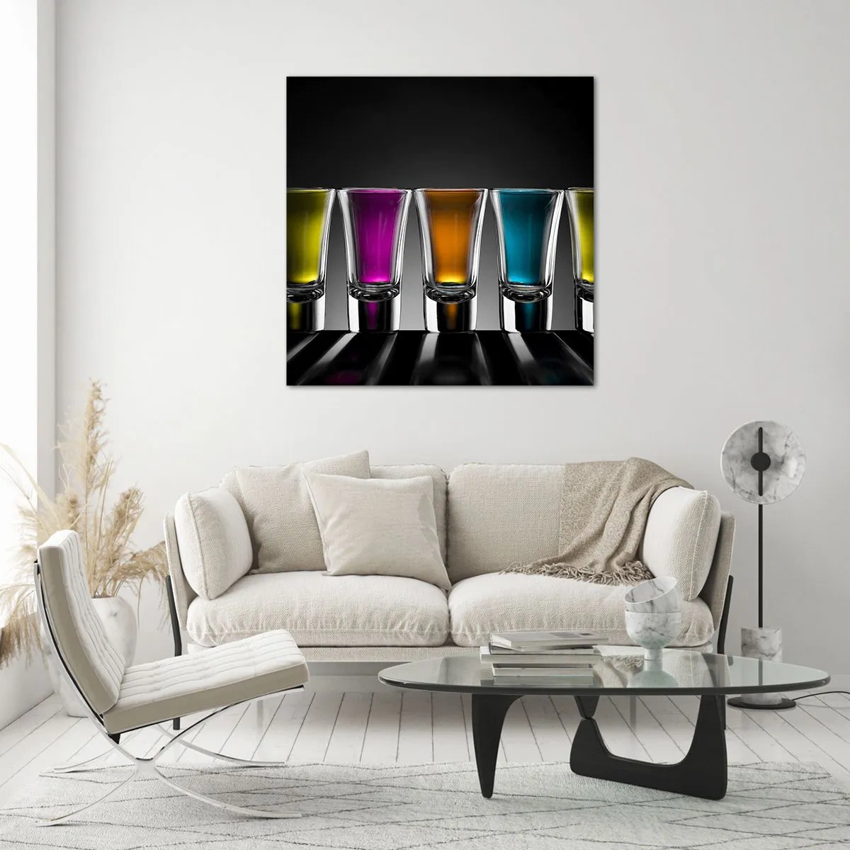 Impression sur verre - Image sur verre - Les couleurs de la joie - 60x60 cm