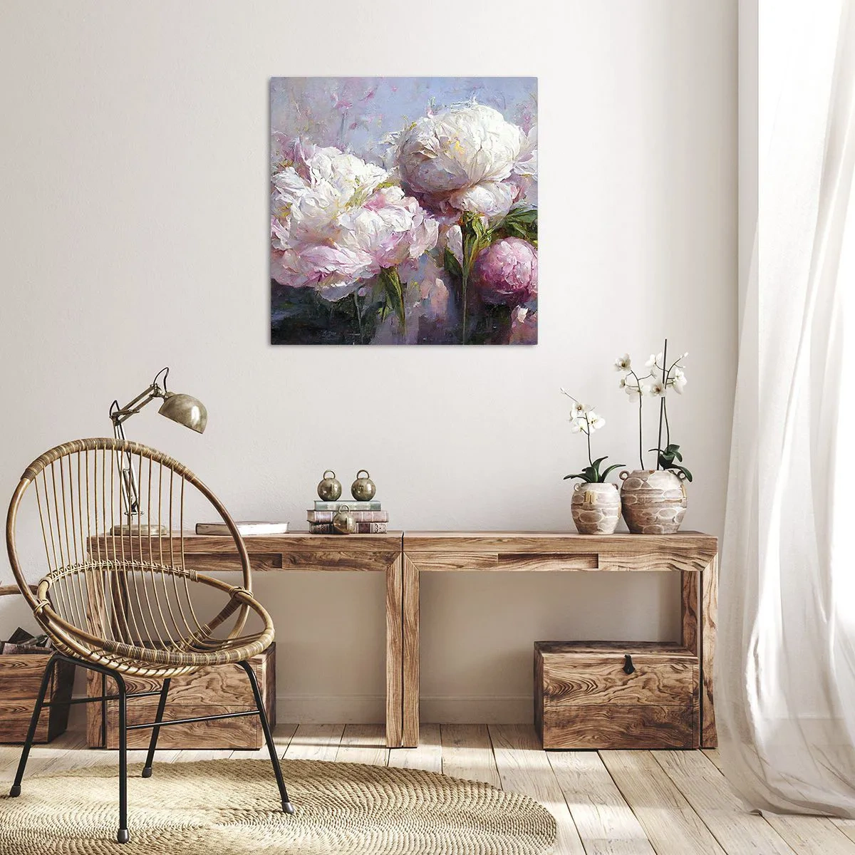 Impression sur toile - Image sur toile - Un bouquet plein de vie - 60x60 cm