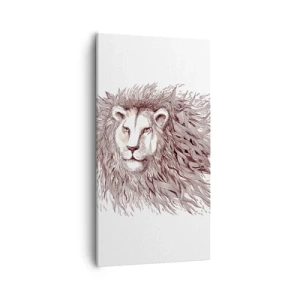 Impression sur toile - Image sur toile - Un souverain fougueux - 55x100 cm