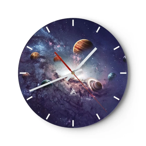 Horloge murale - Pendule murale - Système de danse solaire - 40x40 cm